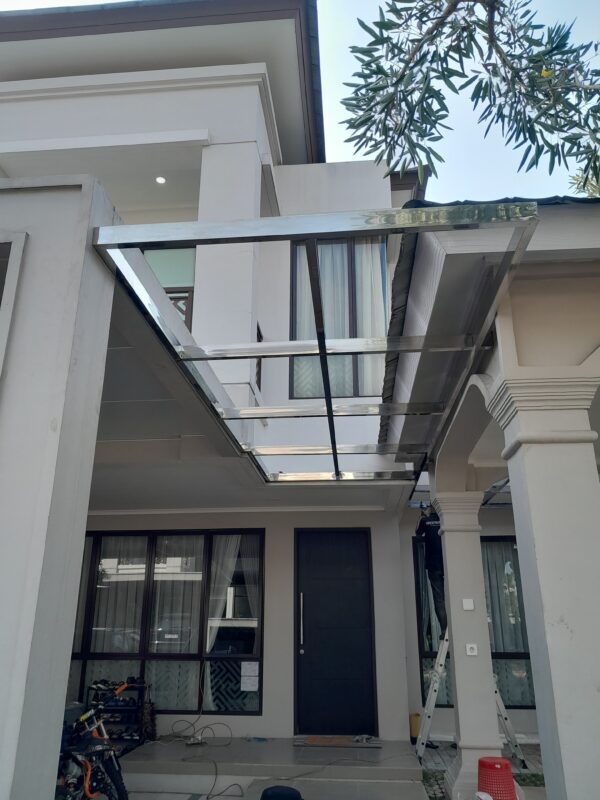 Kanopi Kaca Stainless