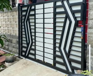 pagar rumah besi minimalis anti social