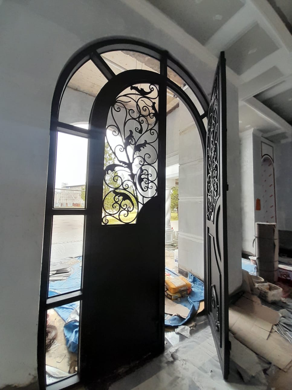 Pintu Geser Klasik Interior - Finishing Polish Duco